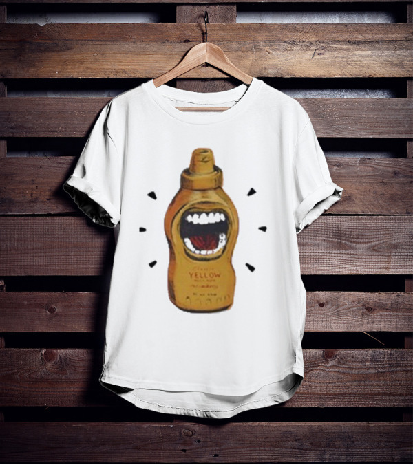 Mcfreakery Classic Yellow Mustard Bottle With Mouth T-Shirt