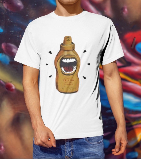 Mcfreakery Classic Yellow Mustard Bottle With Mouth T-Shirt