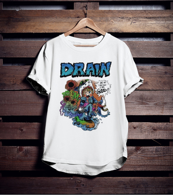 DRAIN Life's Hard But I Got It Good Skater Duck Bombs T-Shirt