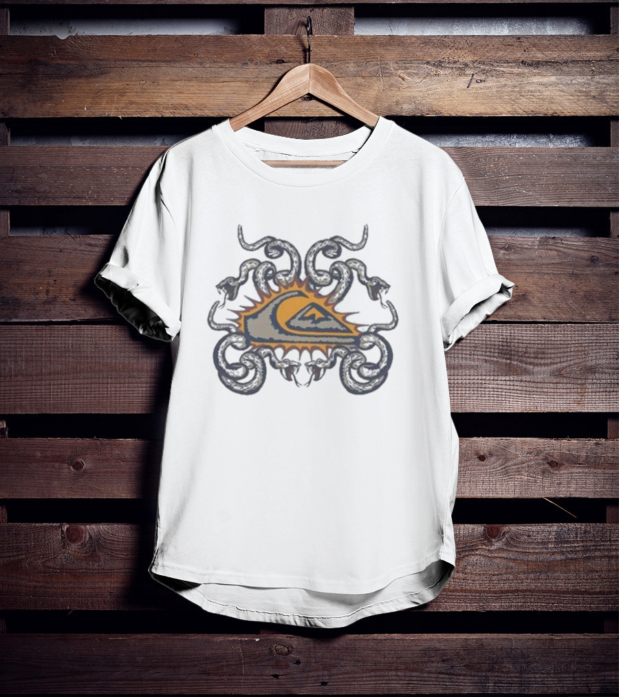 Quiksilver Snake Crest Mor Sun Wave T-Shirt