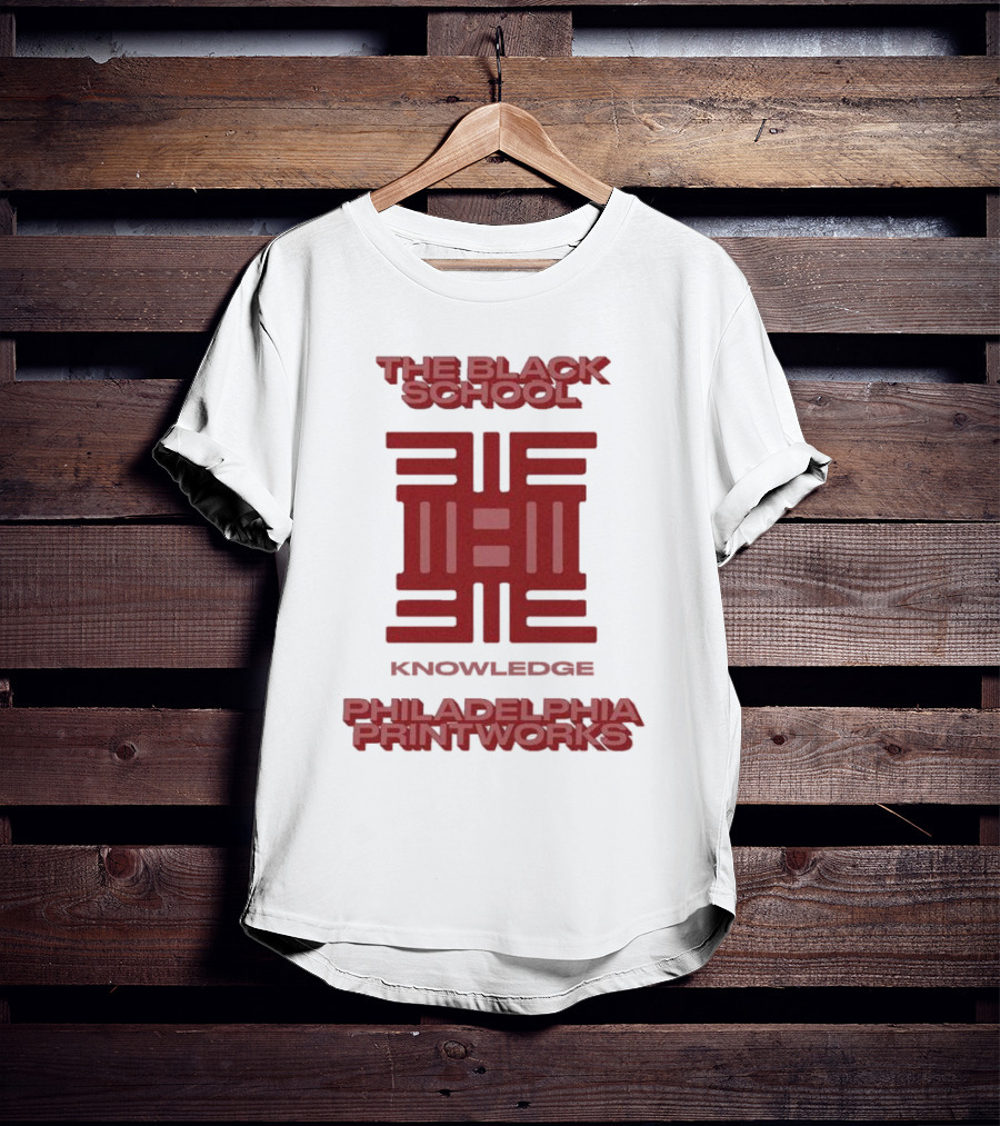 The Black School Knowledge Emblem Philadelphia Printworks T-Shirt
