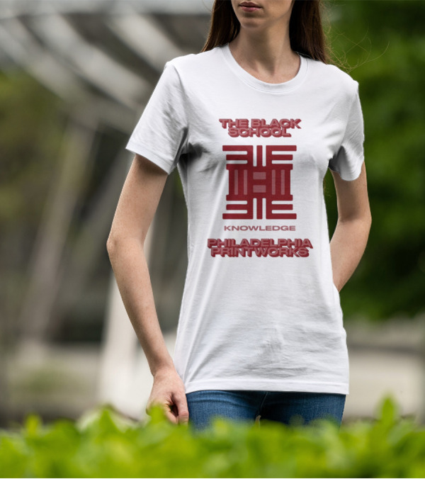 The Black School Knowledge Emblem Philadelphia Printworks T-Shirt