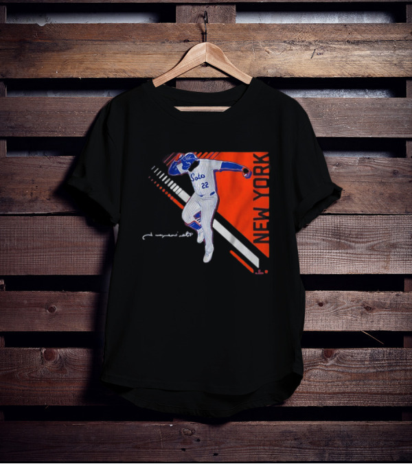 Juan Soto New York Pose 2.0 Pinstripes 22 T-Shirt