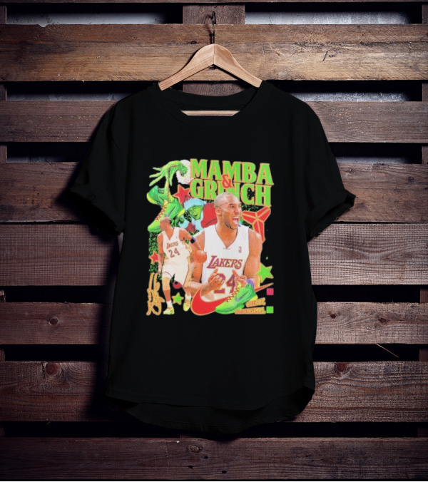 Mamba And Grinch Stole Christmas Kobe Bryant Lakers T-Shirt