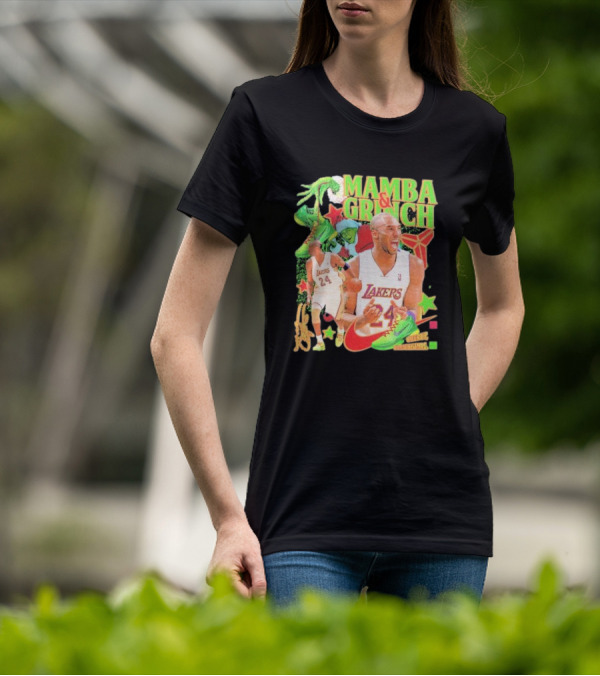 Mamba And Grinch Stole Christmas Kobe Bryant Lakers T-Shirt