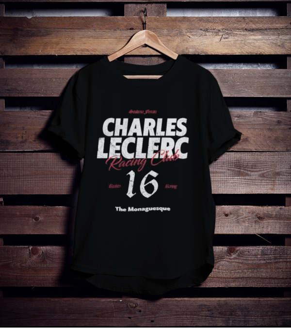 Scuderia Ferrari Charles Leclerc Racing Club 16 The Monaguesque T-Shirt