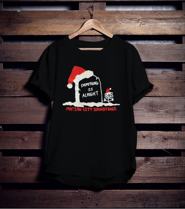Motion City Soundtrack Everything Is Alright Santa Gravestone T-Shirt