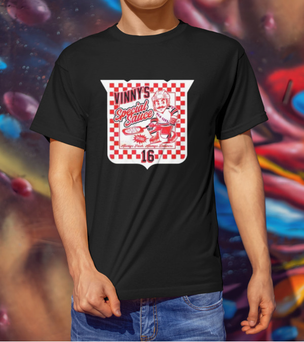 Vinny's Special Sauce Always Fresh Always Delivers New York Hockey 16 T-Shirt
