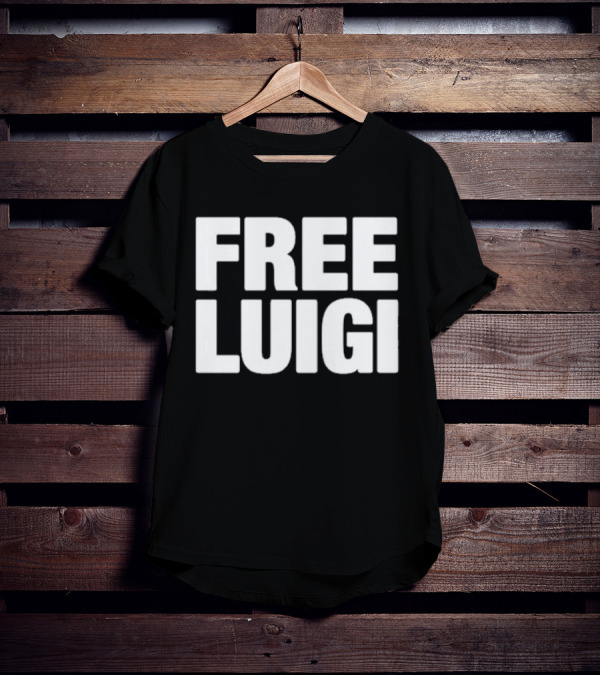 FREE LUIGI Nintendo Meme Fan Tee Mario Brothers T-Shirt