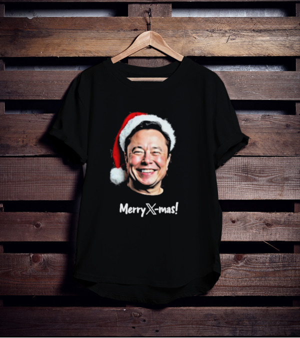 Eleon Musk Merry X-mas Santa Claus Christmas T-Shirt