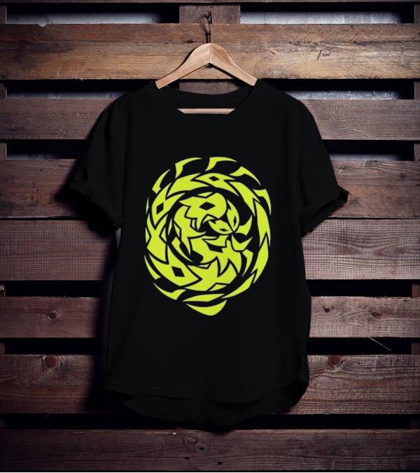 Greed Sigil Black And Yellow Spiral T-Shirt