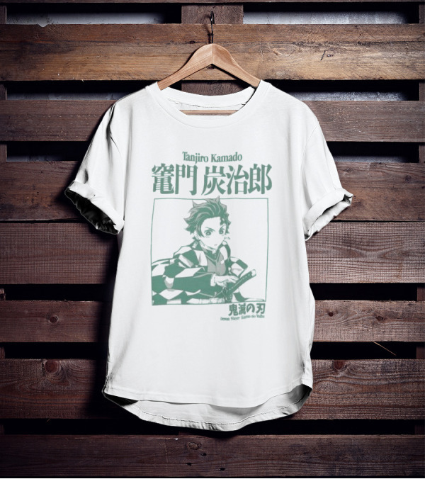 Tanjiro Kamado Demon Slayer Kimetsu No Yaiba Halftone T-Shirt