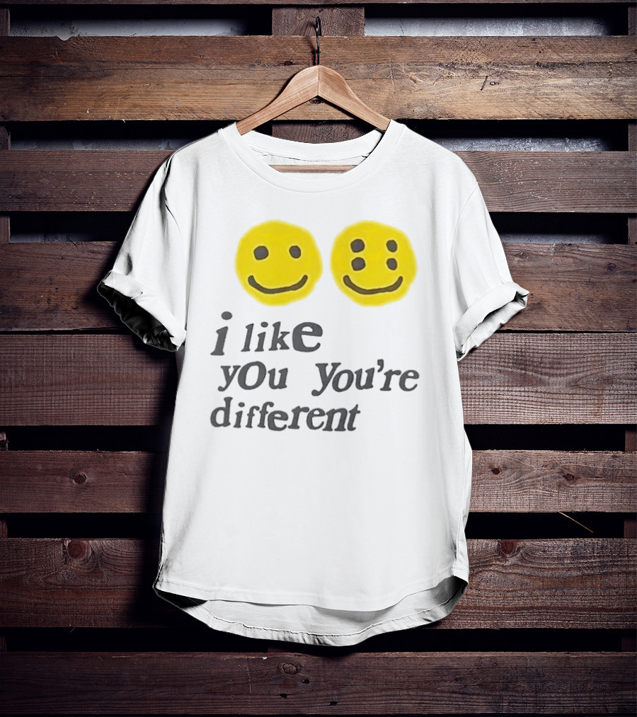 Cactus Plant Flea Market I Like You You're Different Smiley Faces T-Shirt