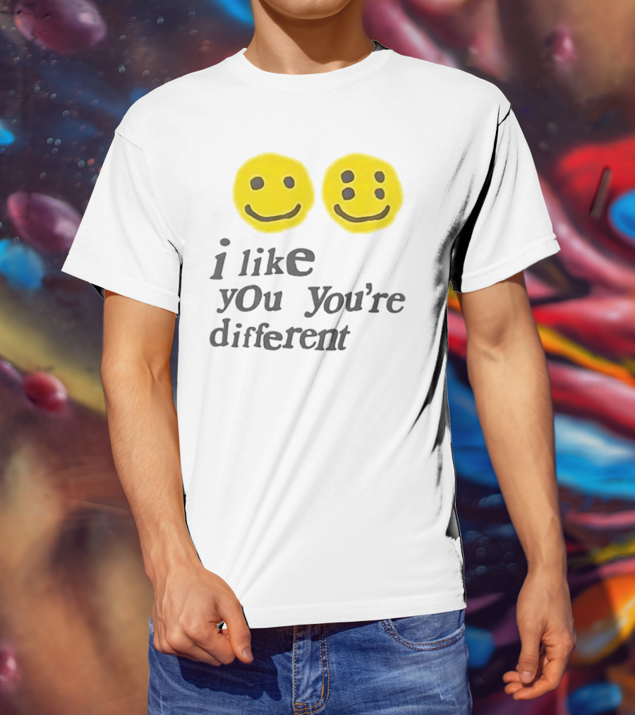 Cactus Plant Flea Market I Like You You're Different Smiley Faces T-Shirt
