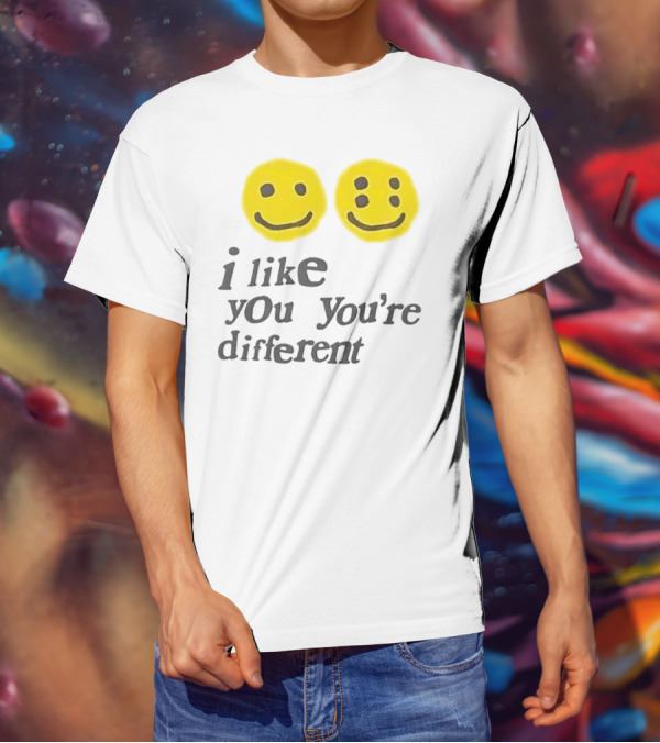 Cactus Plant Flea Market I Like You You're Different Smiley Faces T-Shirt