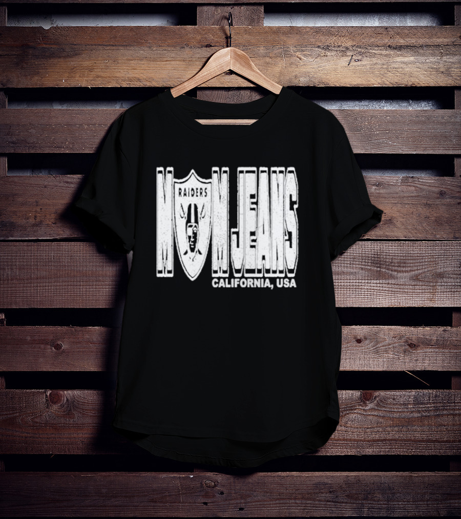 Raiders Mom Jeans California USA T-Shirt