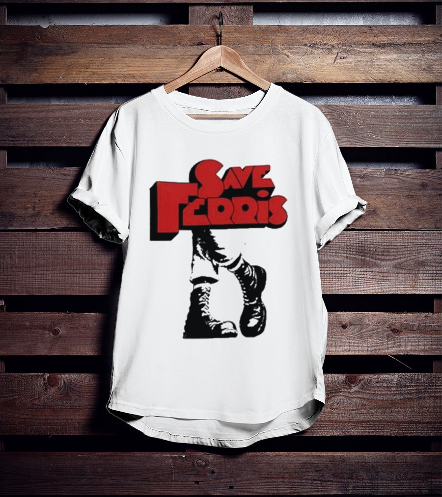 Save Ferris Punk Boots Iconic Style Ferris Bueller's Day Off T-Shirt