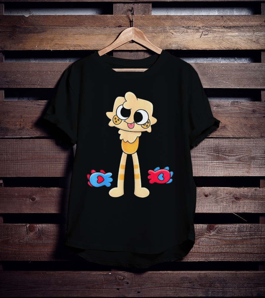 Dandy’s World Goob Costume For Kids And Adults Christmas Cartoon Character With Playful Fish Icons T-Shirt