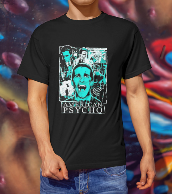 American Psycho Patrick Bateman I Simply Am Not There Collage T-Shirt