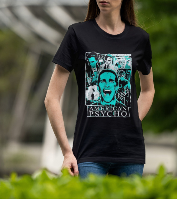 American Psycho Patrick Bateman I Simply Am Not There Collage T-Shirt