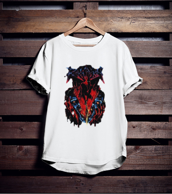 Revocation Nihilistic Violence Album Art Two Colossal Colorful Faces T-Shirt