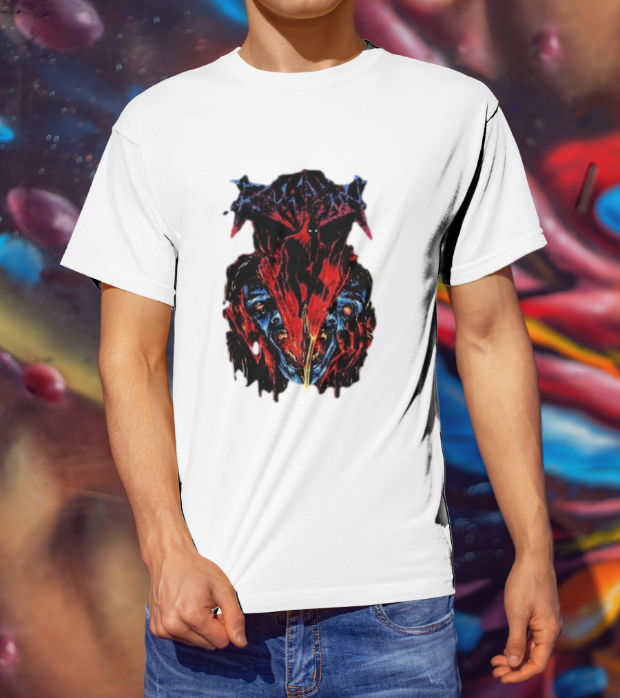 Revocation Nihilistic Violence Album Art Two Colossal Colorful Faces T-Shirt