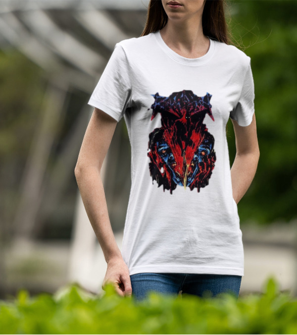 Revocation Nihilistic Violence Album Art Two Colossal Colorful Faces T-Shirt