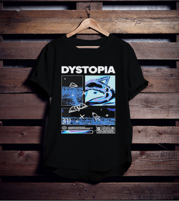 Dystopia Ivoxygen All Emotions In Ties Life Come To Live Shadows May Conceal But Light Never Fades Restricted T-Shirt