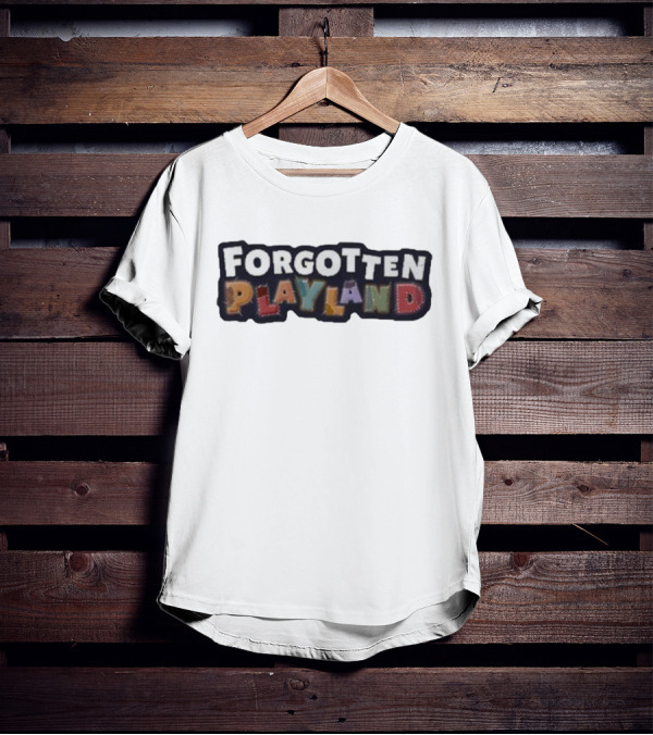 FORGOTTEN PLAYLAND Colorful Letter Patch T-Shirt