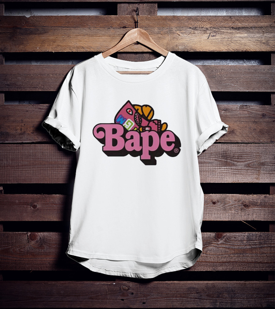 Bape Pink Shark Milo WGM T-Shirt