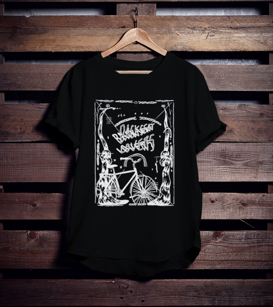 Backseat Lovers Spooky Bike In Enchanted Forest Frame T-Shirt