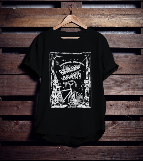 Backseat Lovers Spooky Bike In Enchanted Forest Frame T-Shirt