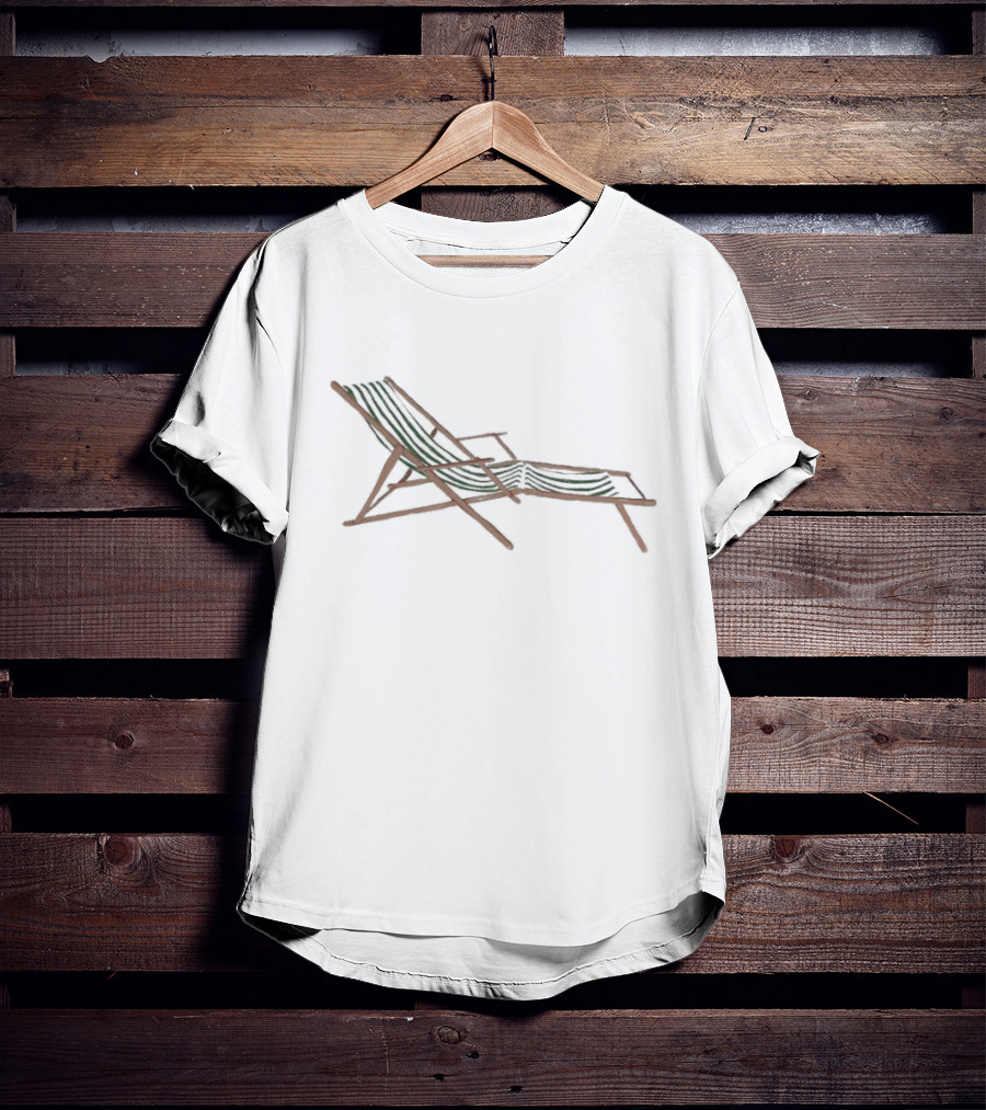 LA Siesta Striped Deck Chair Relaxation T-Shirt