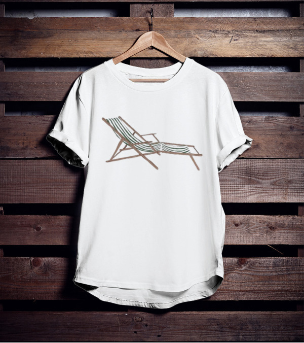LA Siesta Striped Deck Chair Relaxation T-Shirt