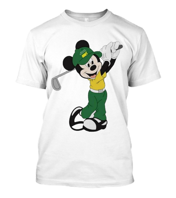 Mickey Mouse Golf Masters Tournament Iconic Swing T-Shirt