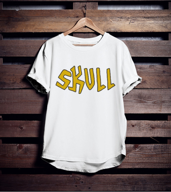 Saturday Night Live Butthead Skull Text T-Shirt