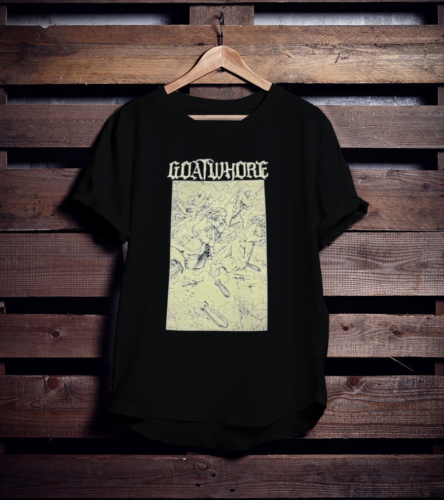 Goatwhore Band Illustration With Mythical Figures And Creatures T-Shirt