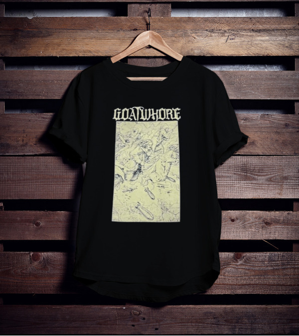 Goatwhore Band Illustration With Mythical Figures And Creatures T-Shirt