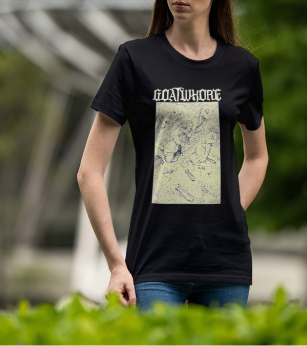 Goatwhore Band Illustration With Mythical Figures And Creatures T-Shirt
