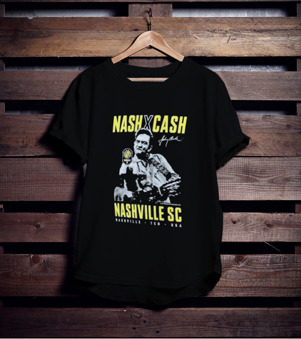 Nash X Cash Nashville SC Johnny Cash Nashville TEN USA T-Shirt