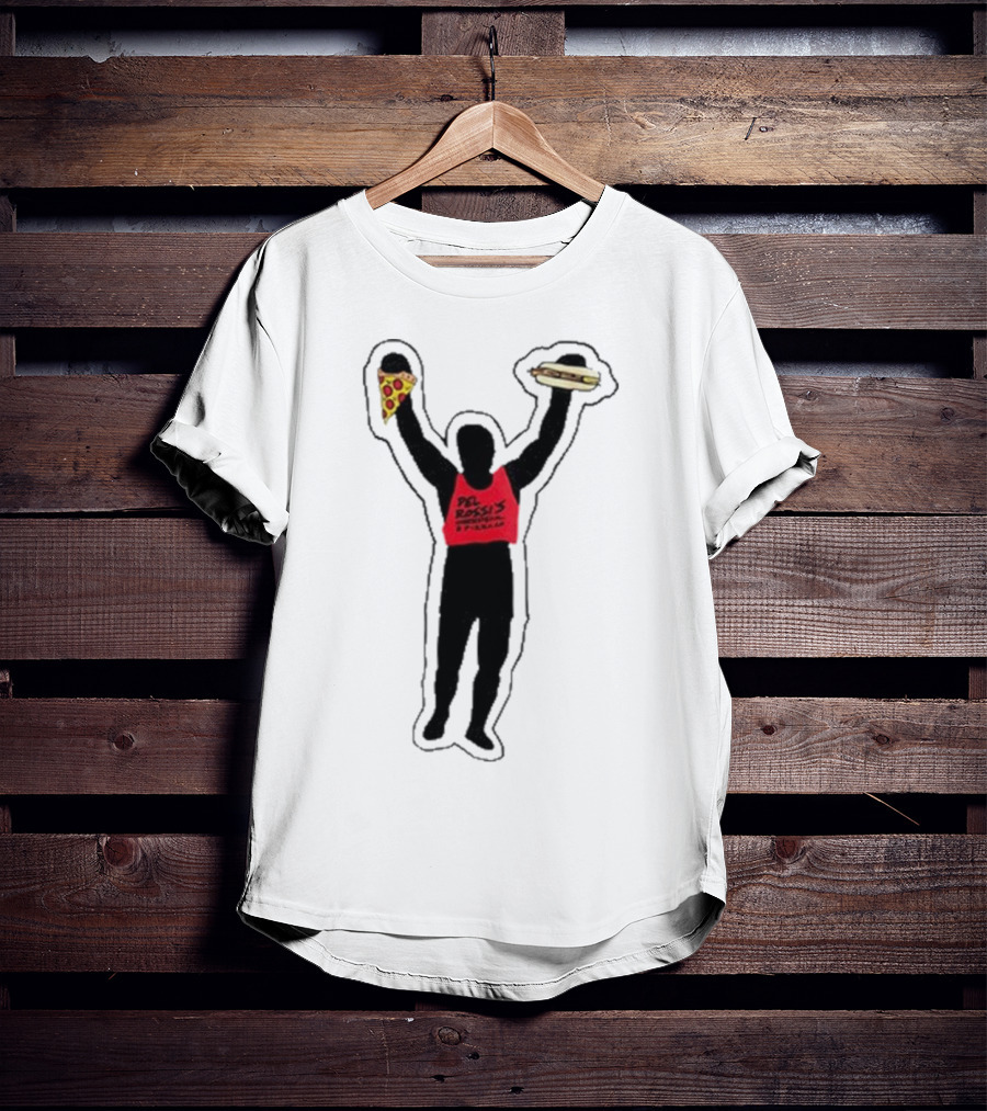 Dave Portnoy Del Rossi’s Strongman Cheesesteak Pizza T-Shirt