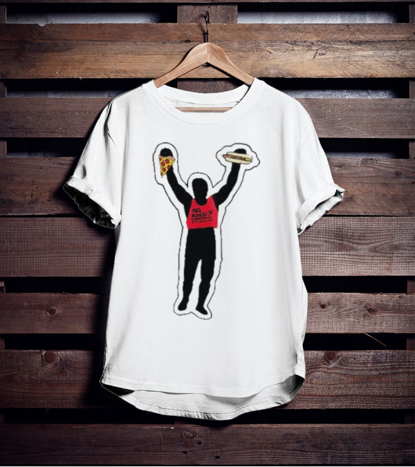 Dave Portnoy Del Rossi’s Strongman Cheesesteak Pizza T-Shirt