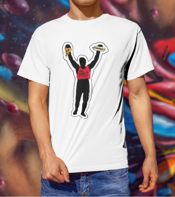 Dave Portnoy Del Rossi’s Strongman Cheesesteak Pizza T-Shirt
