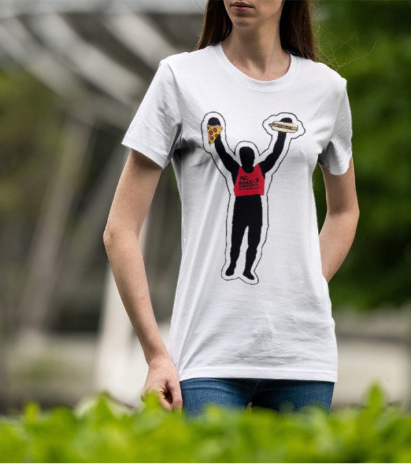 Dave Portnoy Del Rossi’s Strongman Cheesesteak Pizza T-Shirt