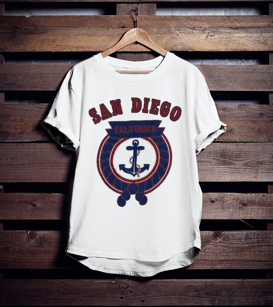 San Diego California Anchor Emblem T-Shirt