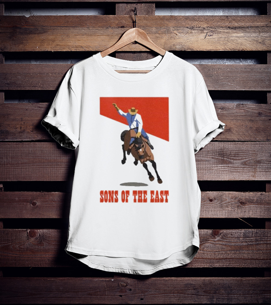 Sons Of The East Cowboy Riding Bucking Horse T-Shirt