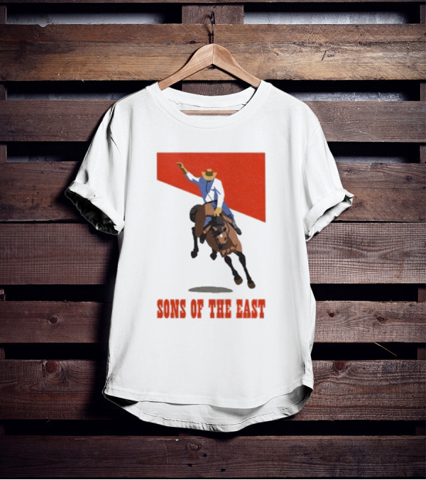 Sons Of The East Cowboy Riding Bucking Horse T-Shirt