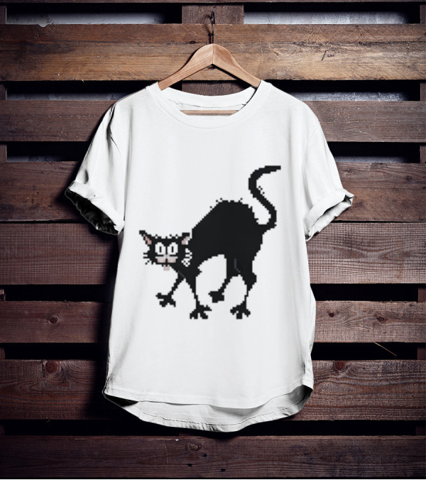 Tom Ward 8 Bit Pixel Art Tom Cat T-Shirt