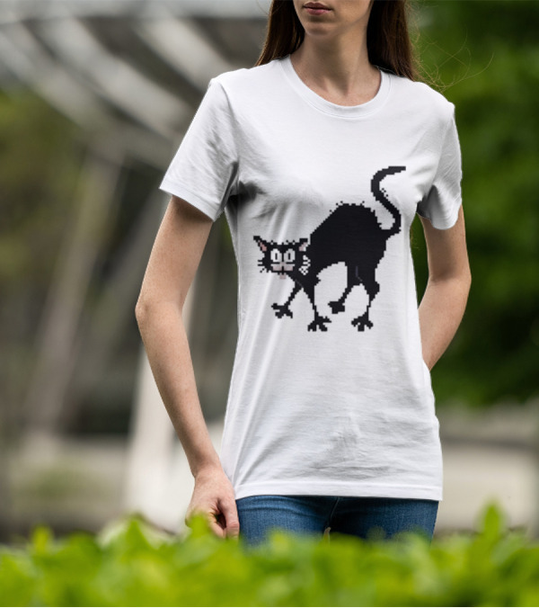 Tom Ward 8 Bit Pixel Art Tom Cat T-Shirt