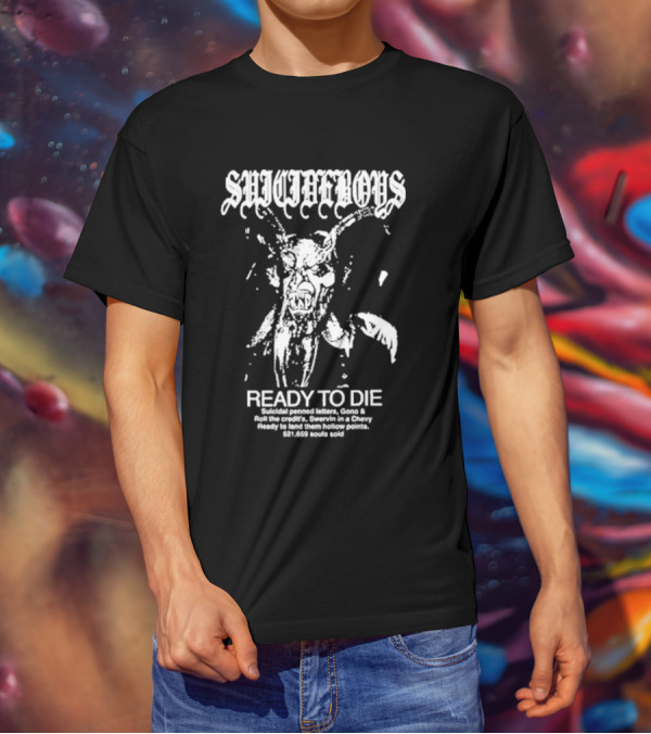 SUICIDEBOYS READY TO DIE Suicidal Penned Letters $21,659 Souls Sold T-Shirt